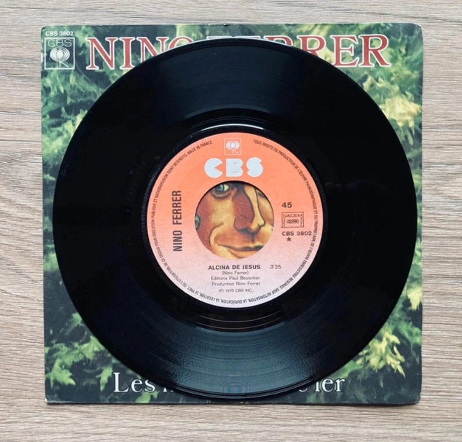 Disco de vinil 45t Nino Ferrer Alcina de Jesus. – photo 2